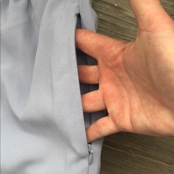 Babaton | Aritzia Serif Light Blue Elastic Waist Wide-Leg Pants Medium - Picture 9 of 13